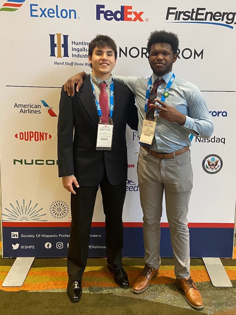 Isaac and I at SHPE 2021